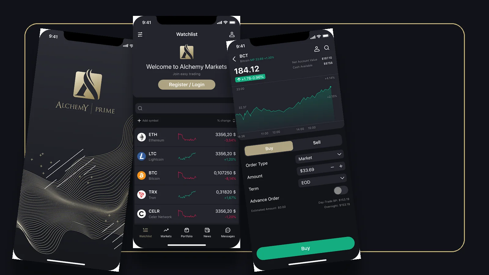 Alchemy Markets — Fintech · Trading App