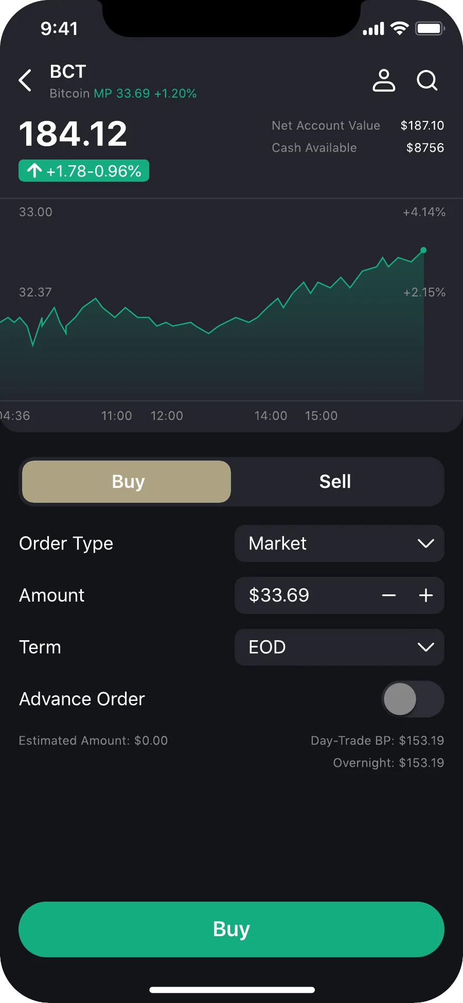 Alchemy Markets Trading App UX UI - Ansicht 4