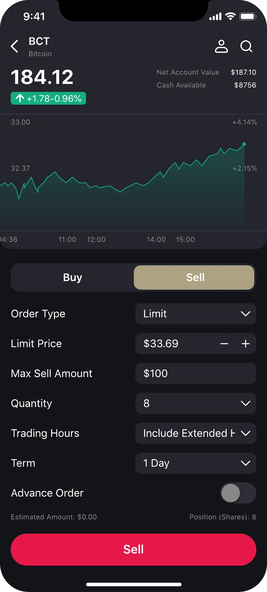 Alchemy Markets Trading App UX UI - Ansicht 8