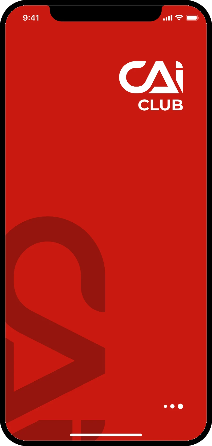 CAI Club App UX UI - Ansicht 1