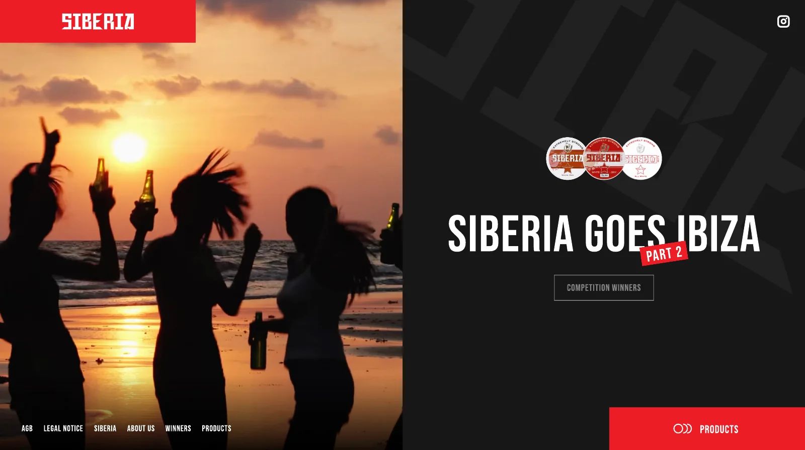 Siberia Snus 2.0 Webdesign - Ansicht 1